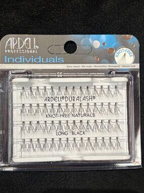 Bundle of Ardell Individual Long Black Natural Lashes with dark adhesive